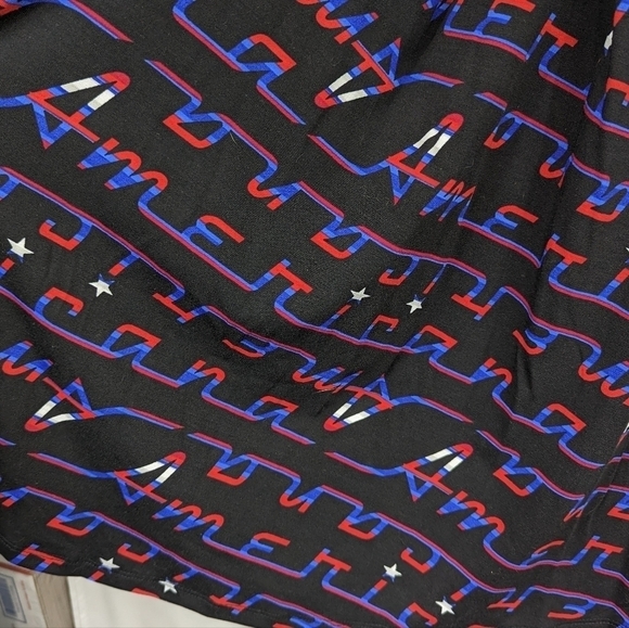 LuLaRoe Americana A-Line Skirt Sz L - Picture 5 of 9